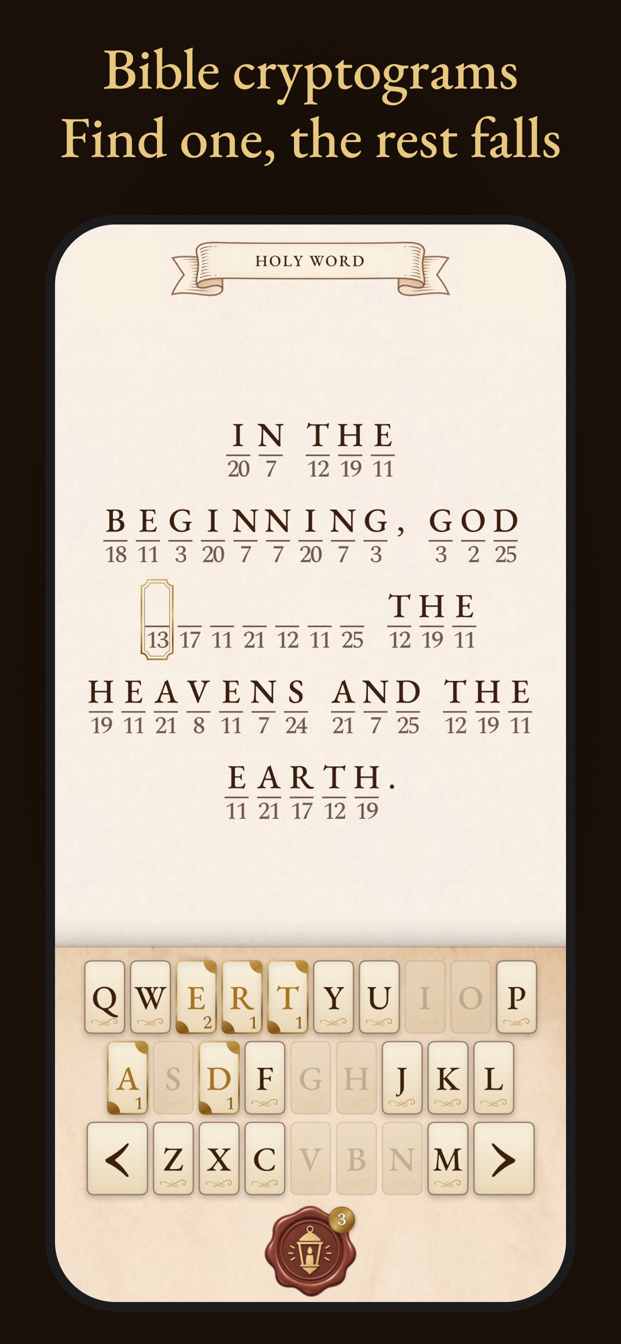 Screenshot 1 of Holy Word: Bible Cryptograms
