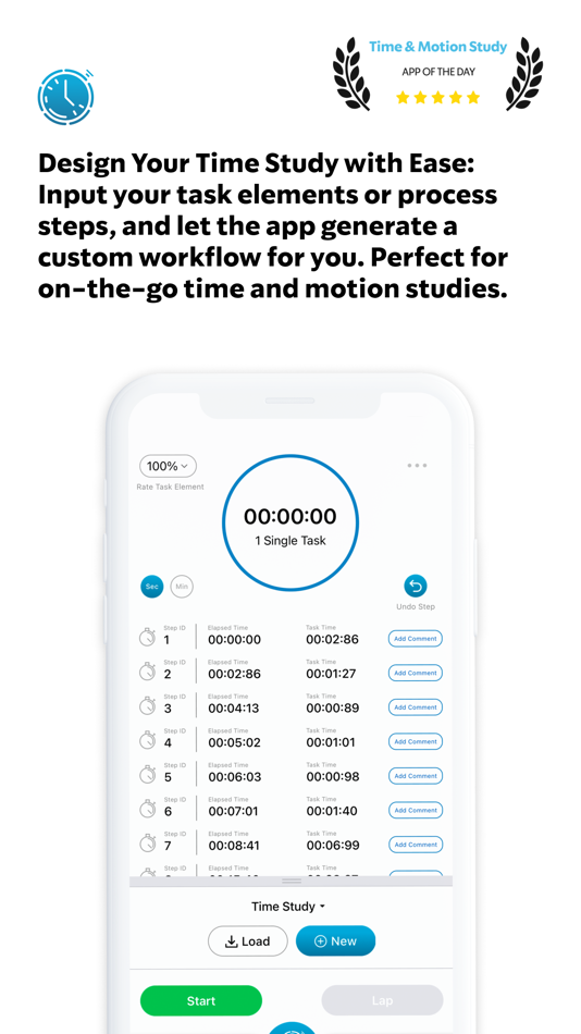 #1. Time & Motion Study (iOS) 由: Montage App, Inc.
