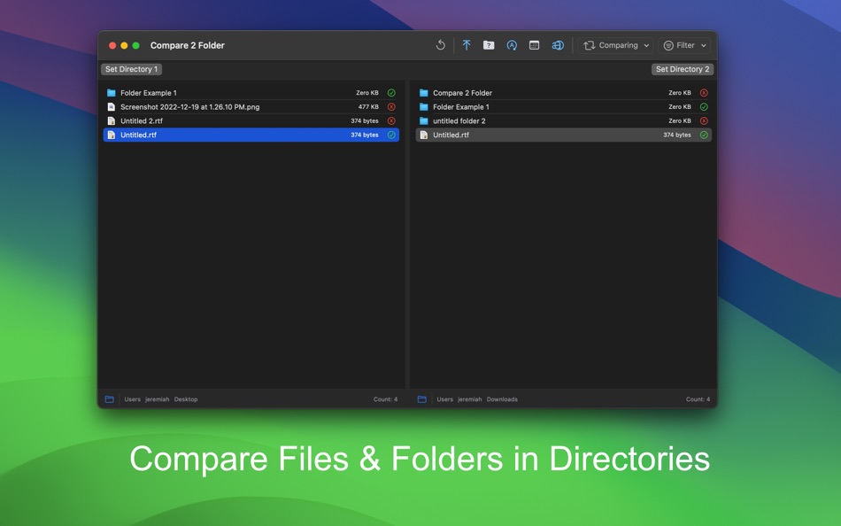 Compare 2 Folder - 1.2 - (macOS)