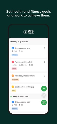 Keep It Simple Fitness iPhone screenshot