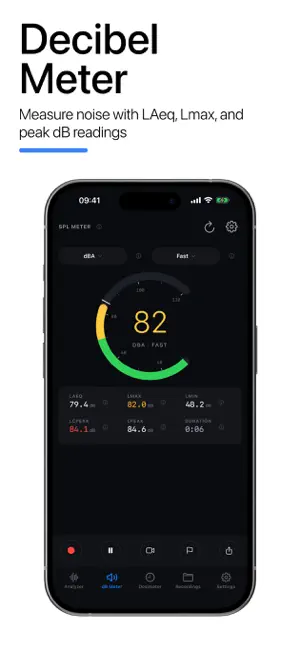 Frequency Analyzer: dB Meter screenshot 2