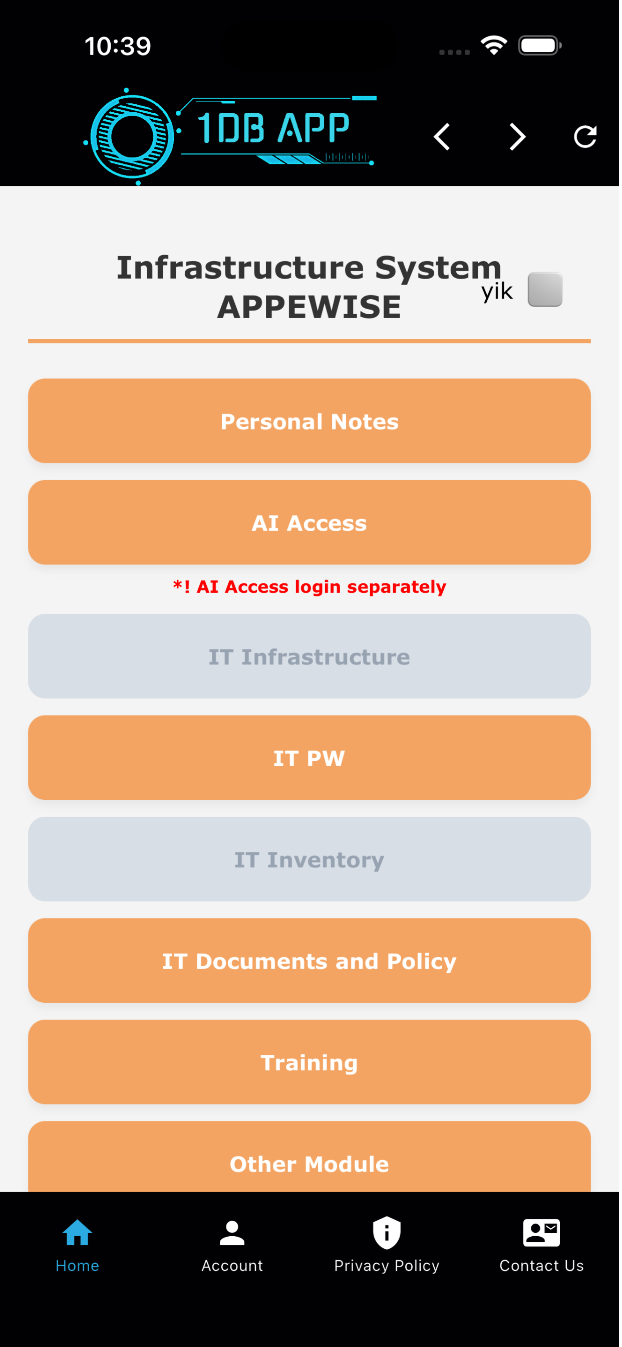 1DB APP ACCESS screenshot 4