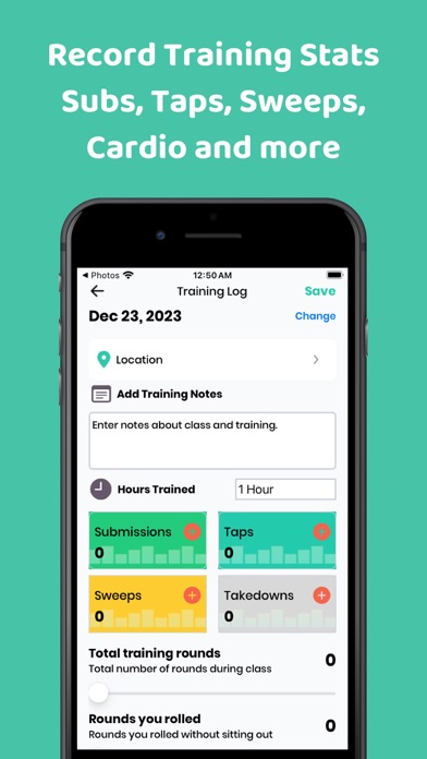 Screenshot #3 pour BJJBuddy - BJJ Tracker Journal