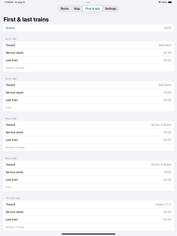 Riyadh Metro Offline iPad screenshot