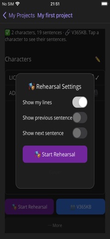 RehearsAI screenshot