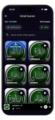 Hindi Quran MP3, Audio Offline iPhone screenshot