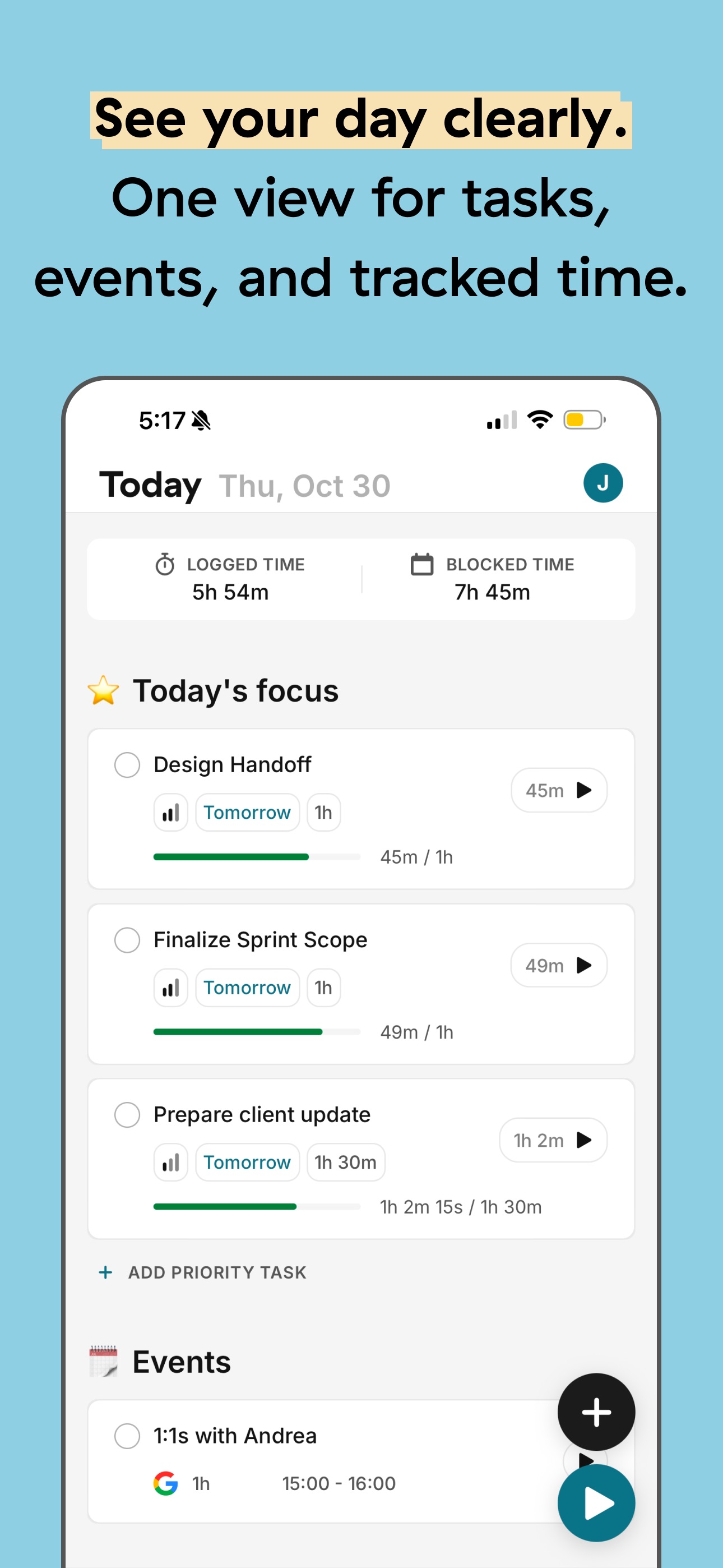Toggl screenshot 4