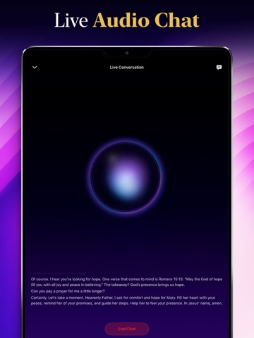 Bible Chat Daily Devotion iPad screenshot