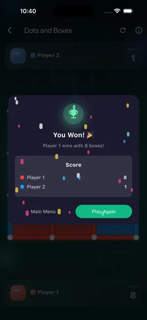 Dots and Boxes: Online screenshot 3