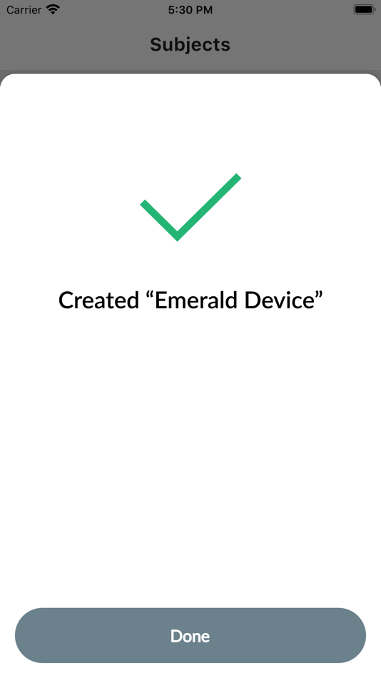 #2. Emerald Setup (iOS) 由: Emerald Innovation Inc