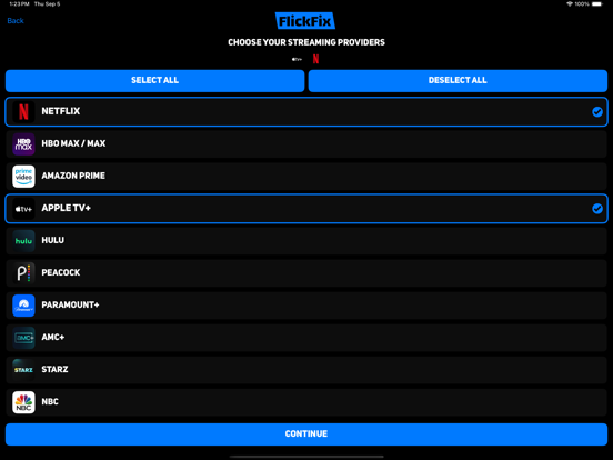 FlickFix - Swipe Match Stream iPad screenshot 3 - Entertainment app
