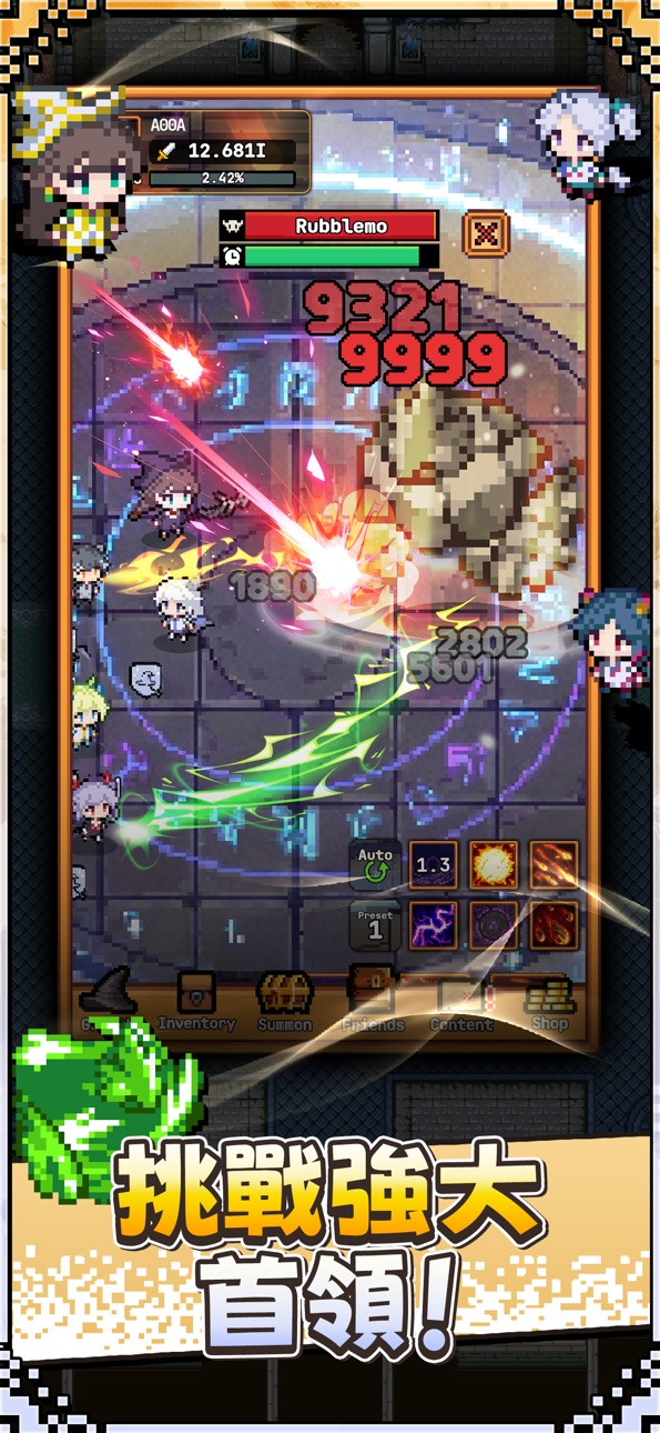 Legend of Witch : Idle RPG iOS Mod IPA screenshot 2 - iOS game interface