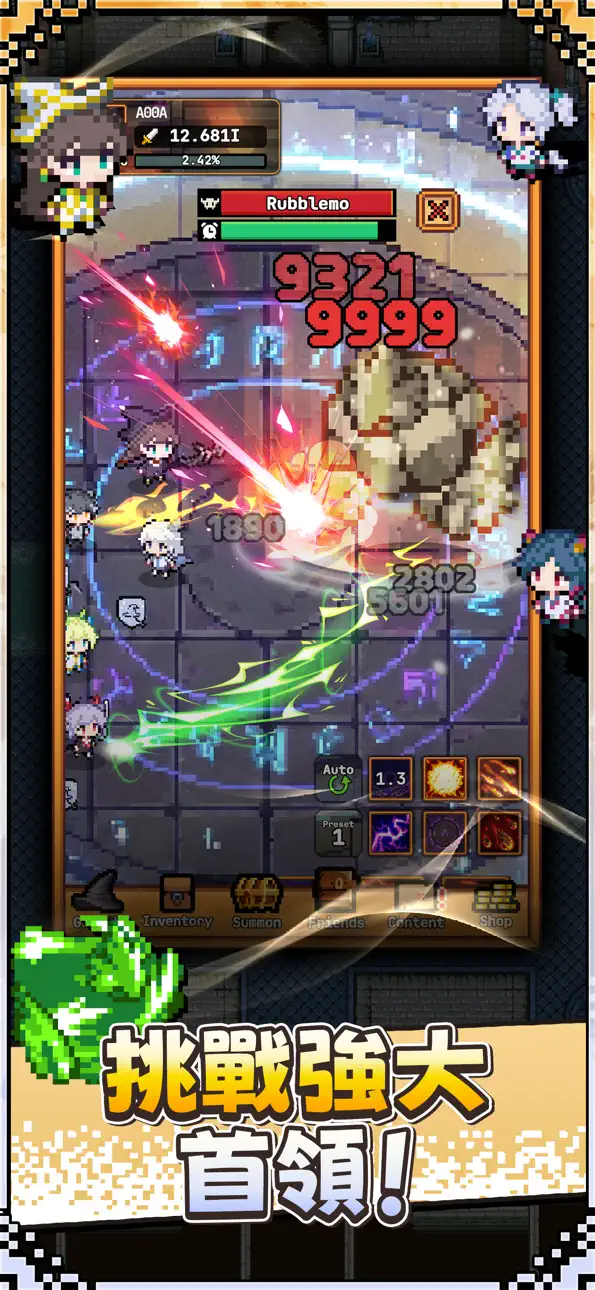 Legend of Witch : Idle RPG iOS Mod IPA screenshot 2 - iOS game interface
