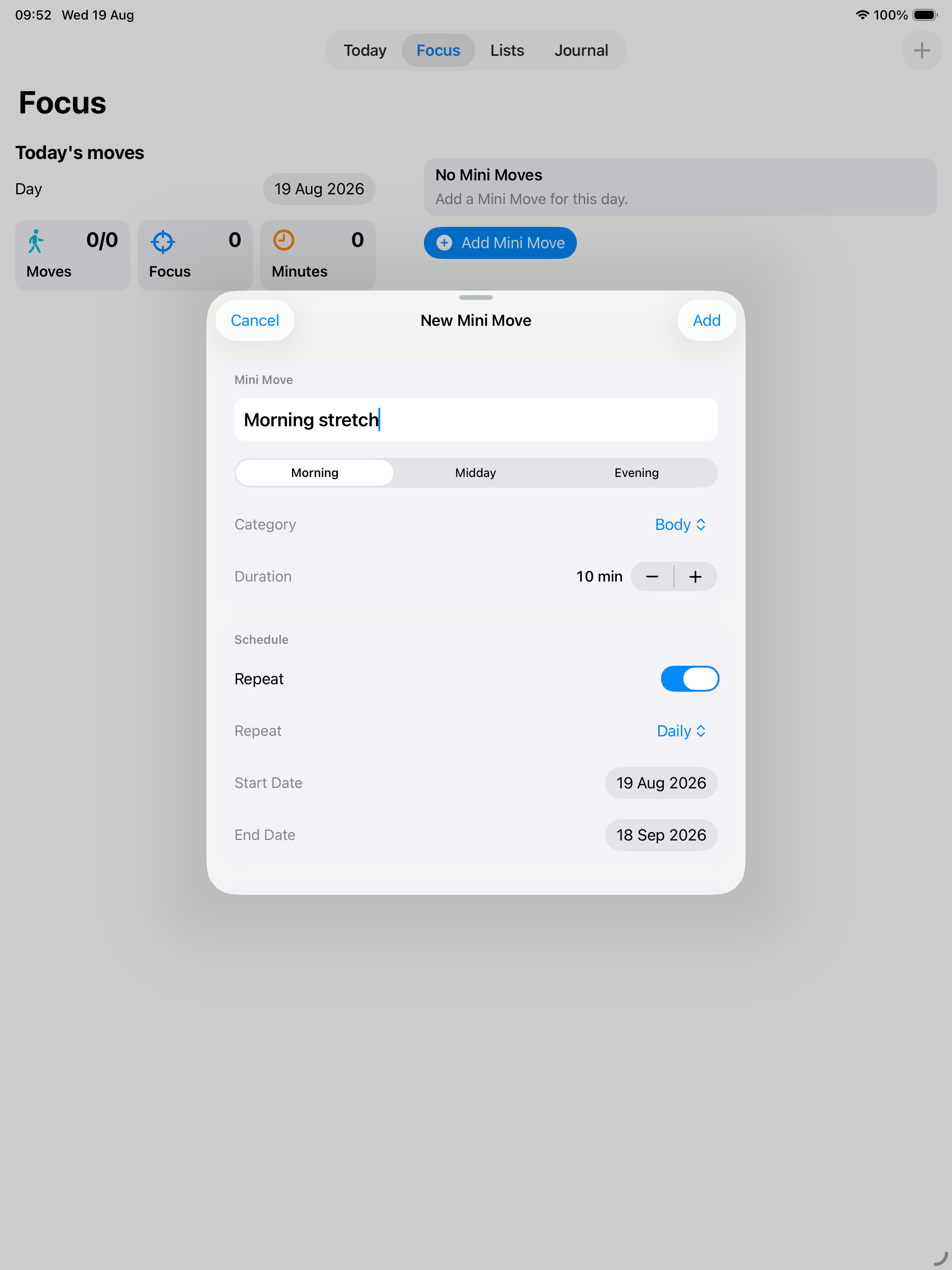 Mini Moves: Today screenshot 8