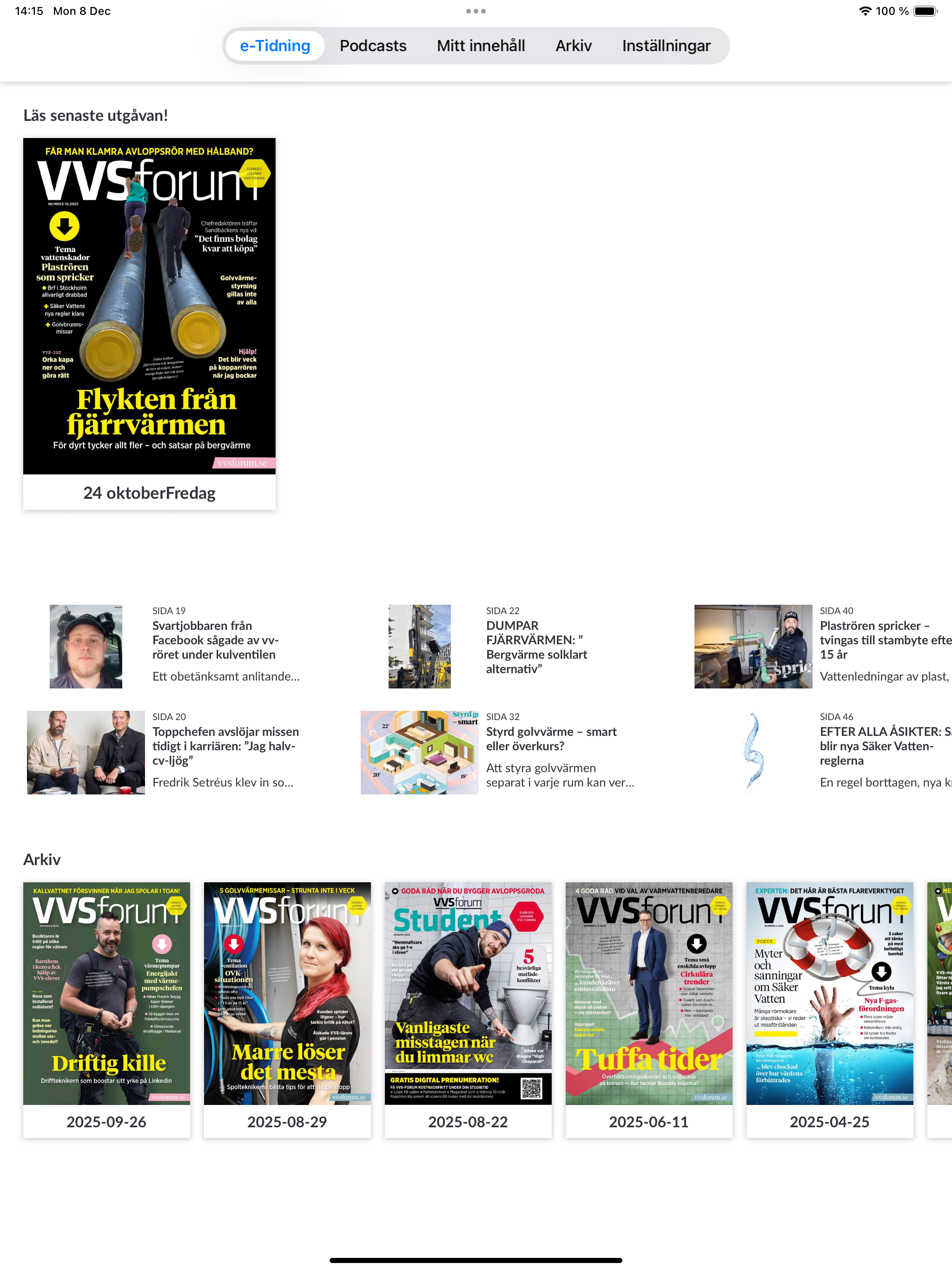 Tidningen VVS-Forum