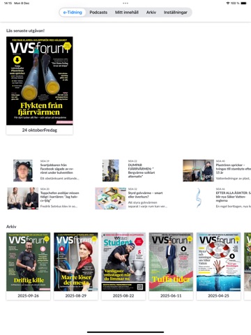Tidningen VVS-Forum app screenshot 3