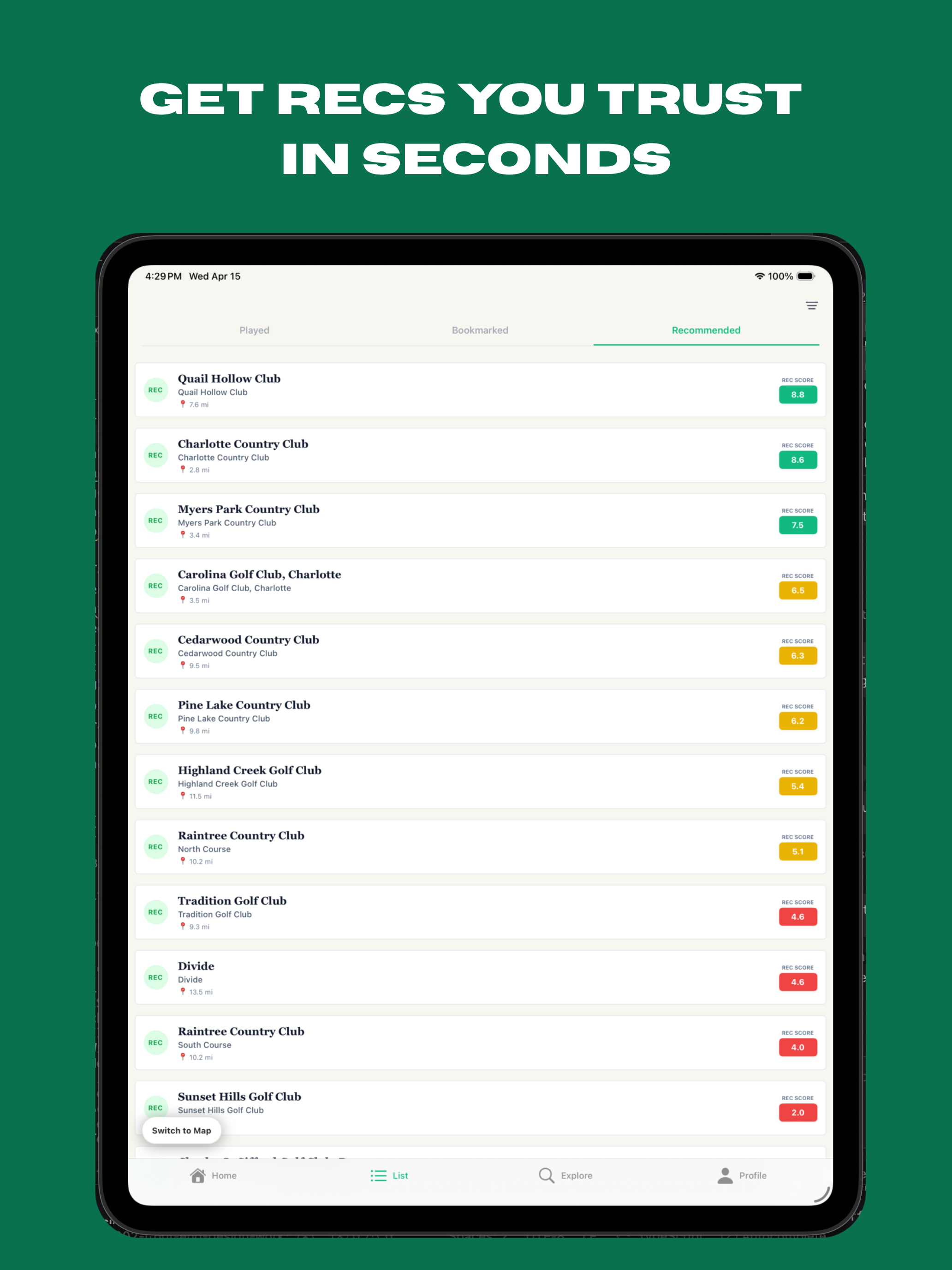 GOLFR: Keep Track of Your Golf
