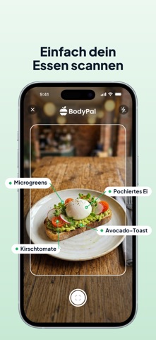 BodyPal: KI Kalorienzähler iPhone screenshot 2