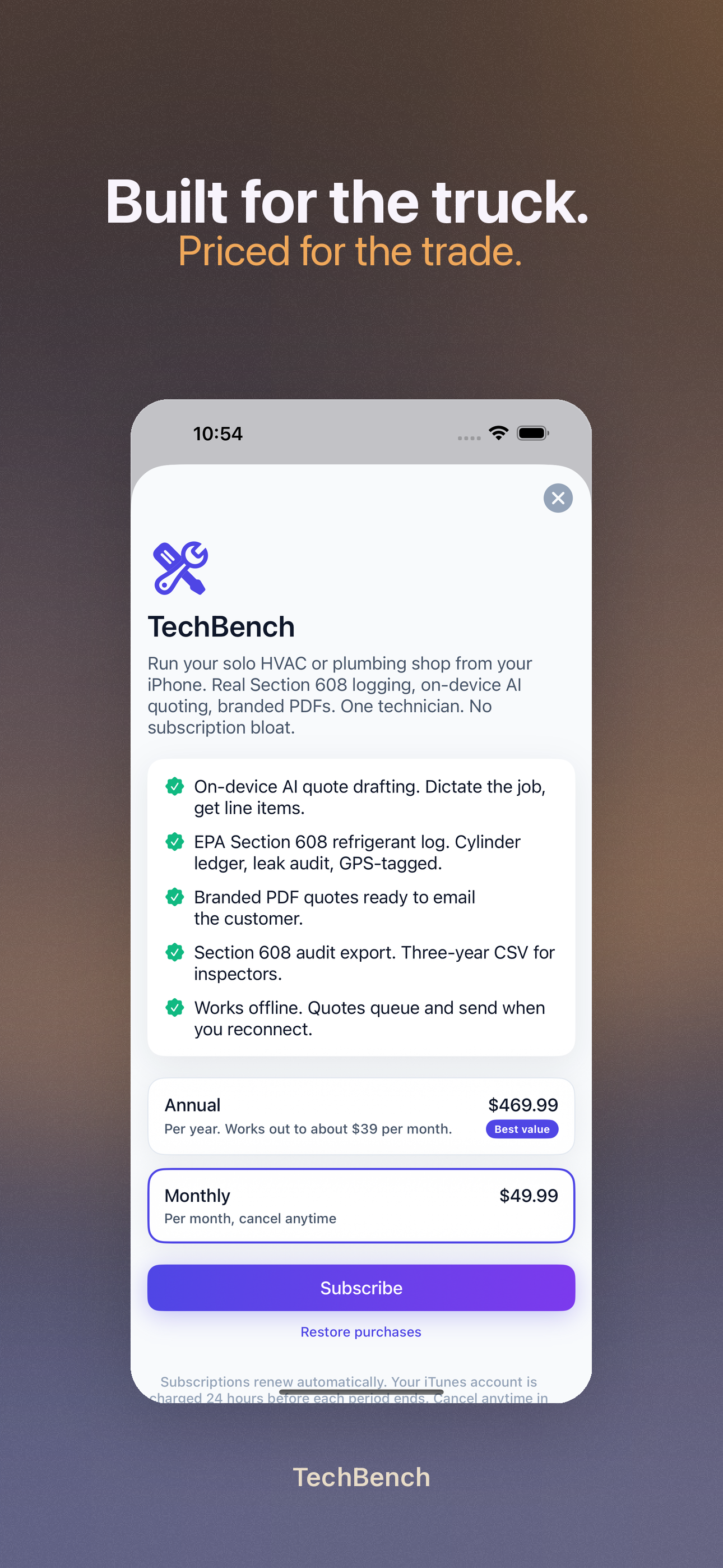 TechBench HVAC screenshot 9