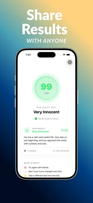 Rice Purity Test – Score Quiz screenshot 3