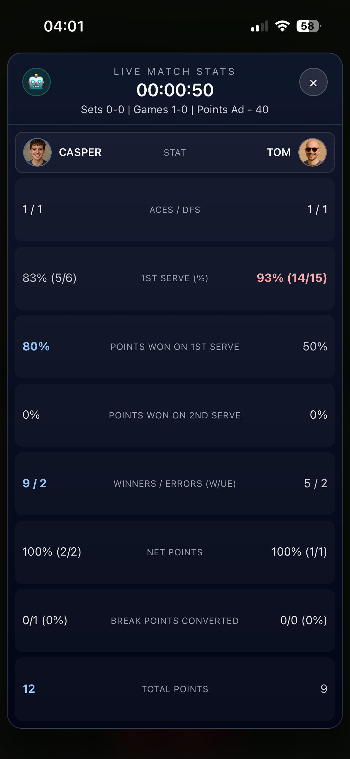 Tennis Counter: Score Tracker screenshot 7
