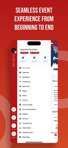 QSPA Events screenshot
