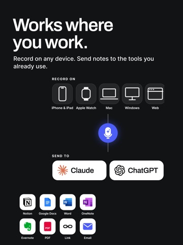 Wave AI Note Taker & Recorder iPad screenshot