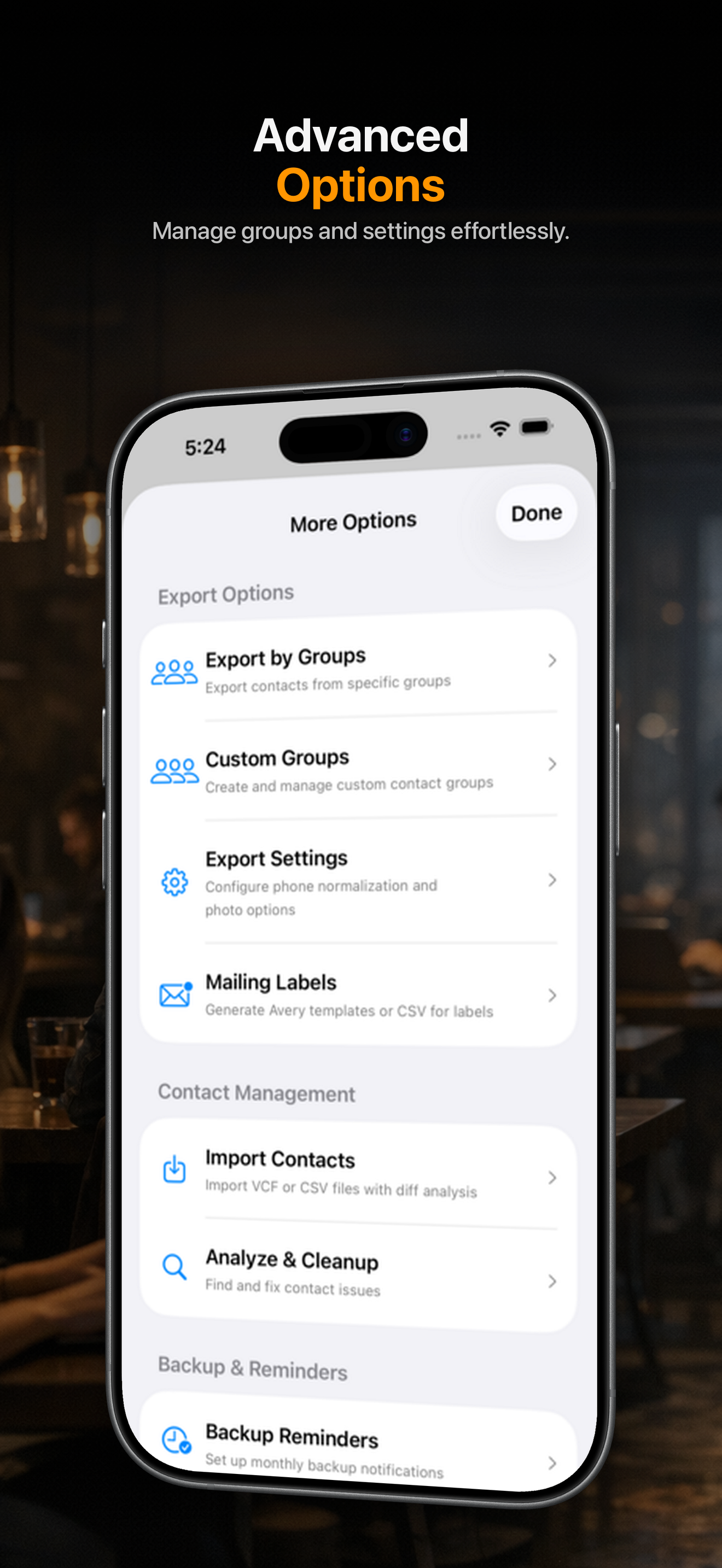 Contact Exporter - Excel CSV screenshot 2