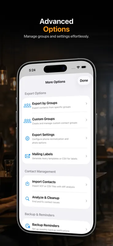 Contact Exporter - Sauvegarde screenshot 2 of 6