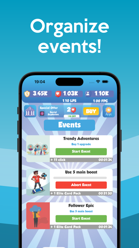 #2. Famous Clicker – Idle Empire (iOS) 由: Nexcore Studios Oyun Ve Yazilim Ticaret Pazarlama Limited Sirketi
