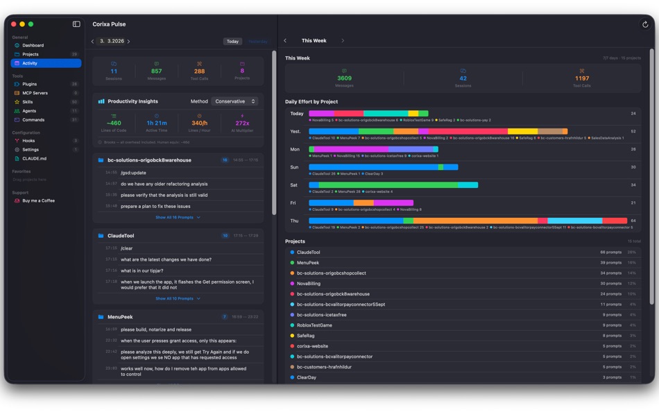 #1. Corixa Pulse (macOS) Av: Halldor Gislason