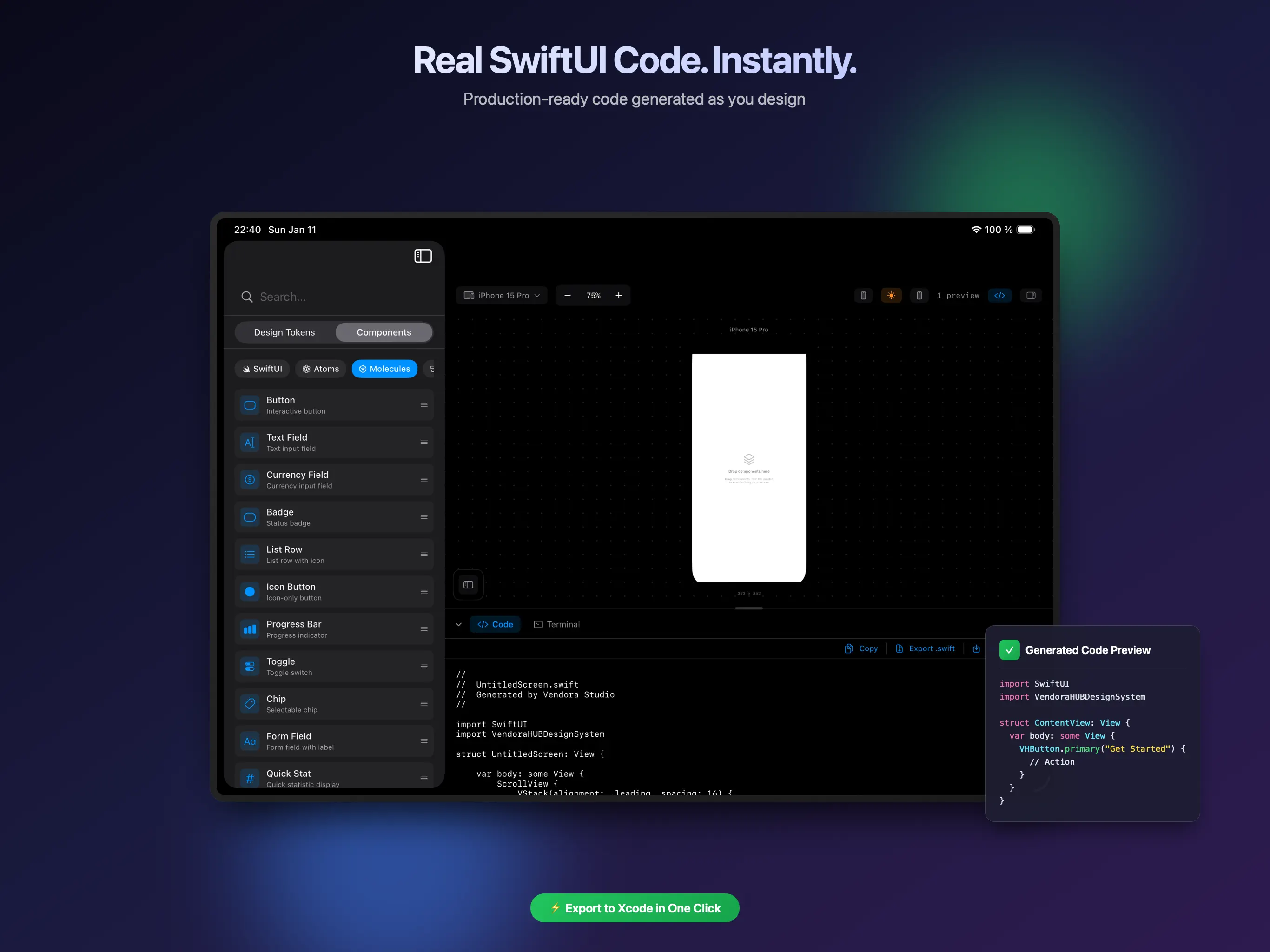 #2. Vendora Studio (iOS) Podle: Ahmed Chebbi