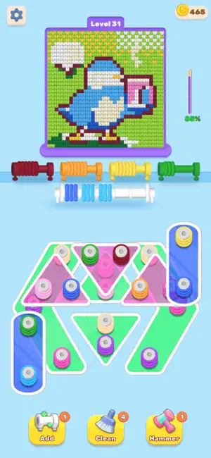 Wool Sort Color Puzzle screenshot 1