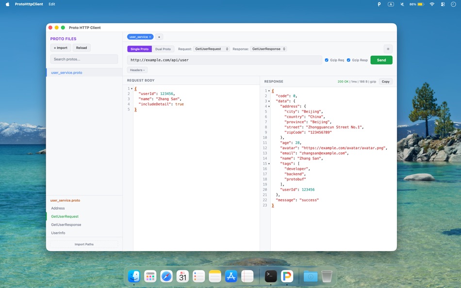 #1. ProtoHttpClient (macOS) 作者: 啊俊 徐