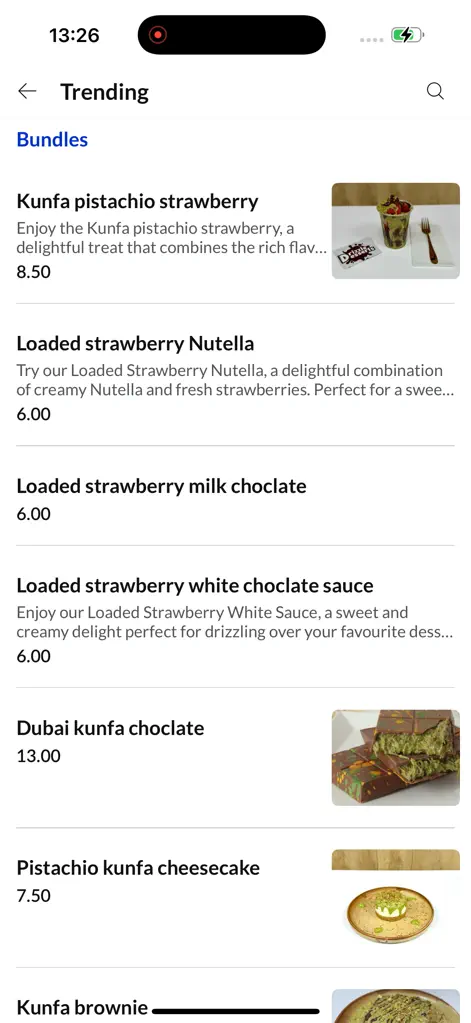 Drizzle Desserts - Food & Drink App | MWM