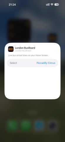 London BusBoard Widget screenshot
