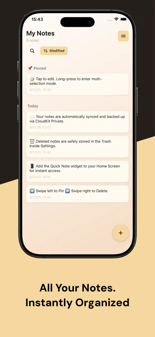 #3. QuickNote - Easy notes (iOS) Podle: Linh Phan Nhat Khanh