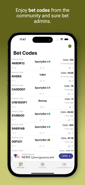 Sure Bet Codes screenshot 2
