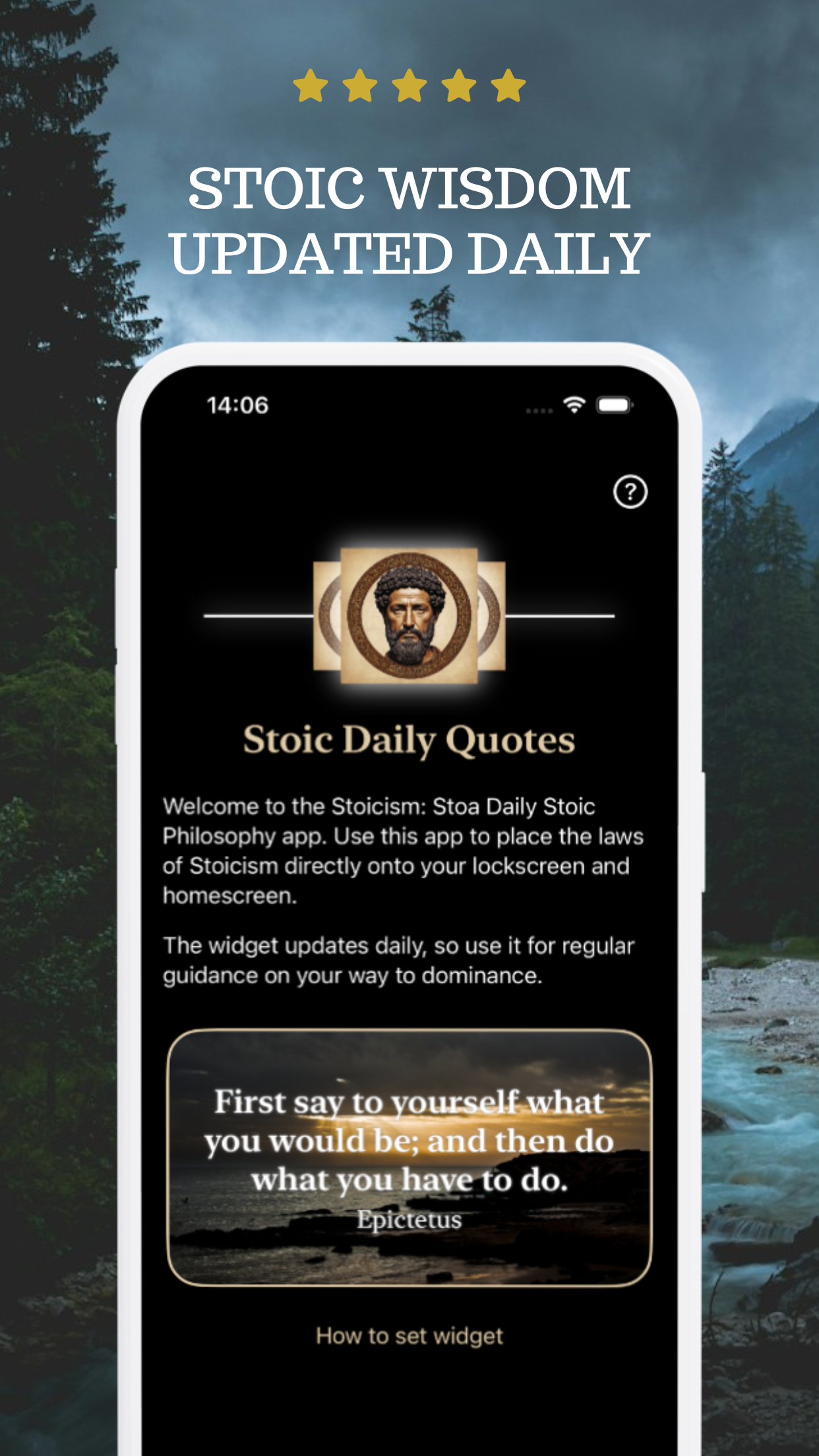 Stoicism Motivation Widget