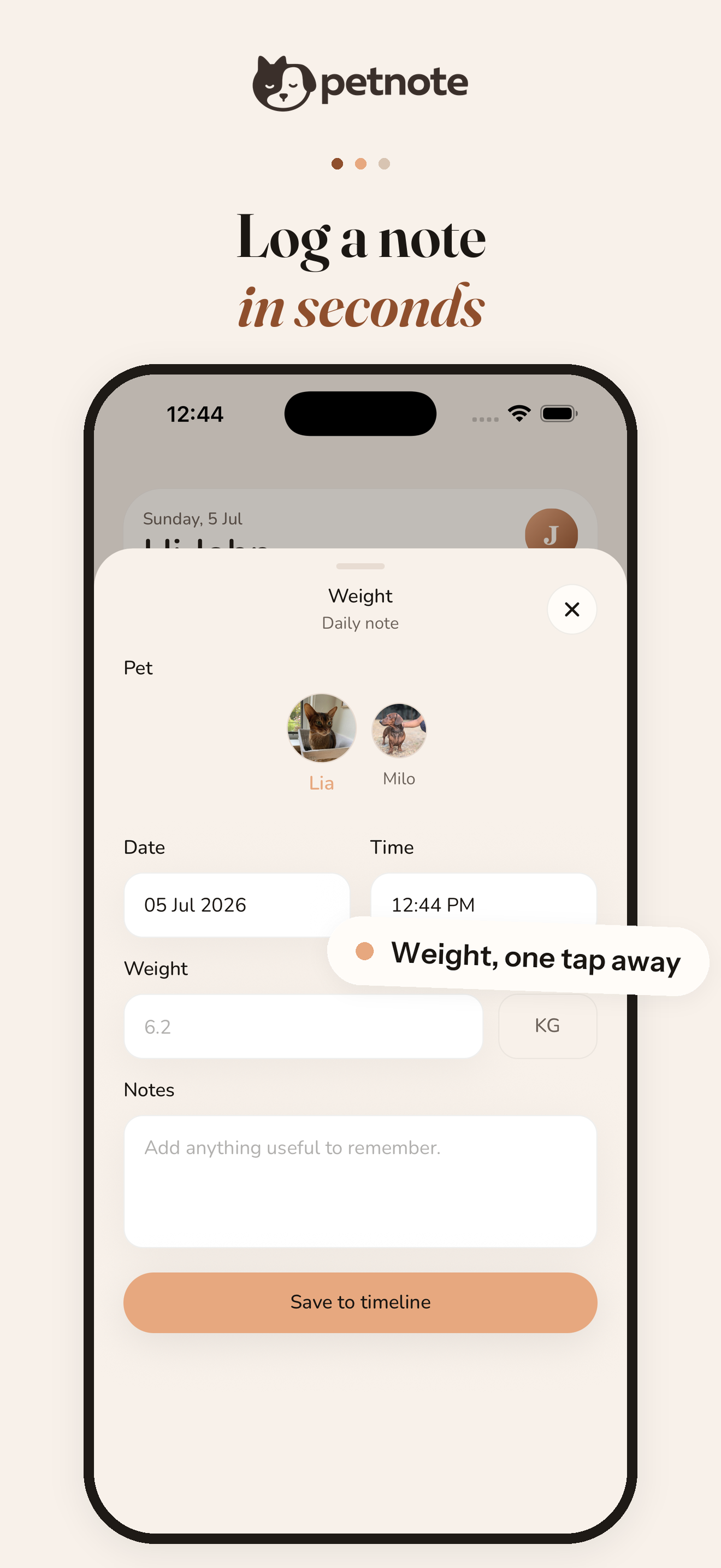 Pet Note: Pet Care & Health screenshot 6