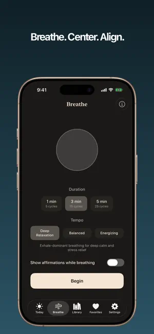 Deep Align: Daily Affirmations screenshot 2