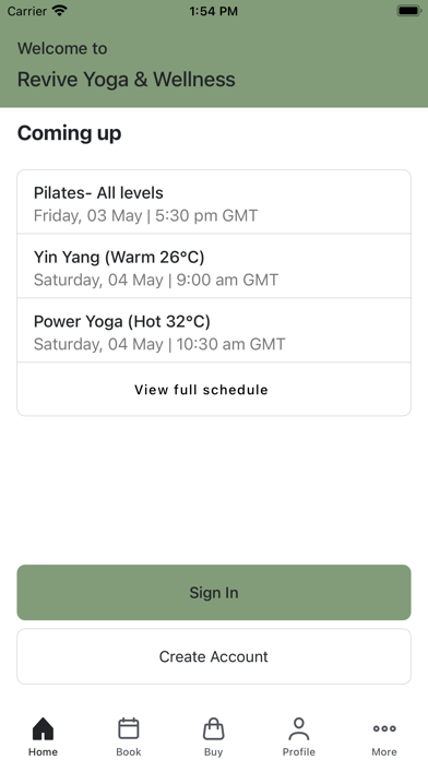 Revive Yoga & Wellness Screenshot