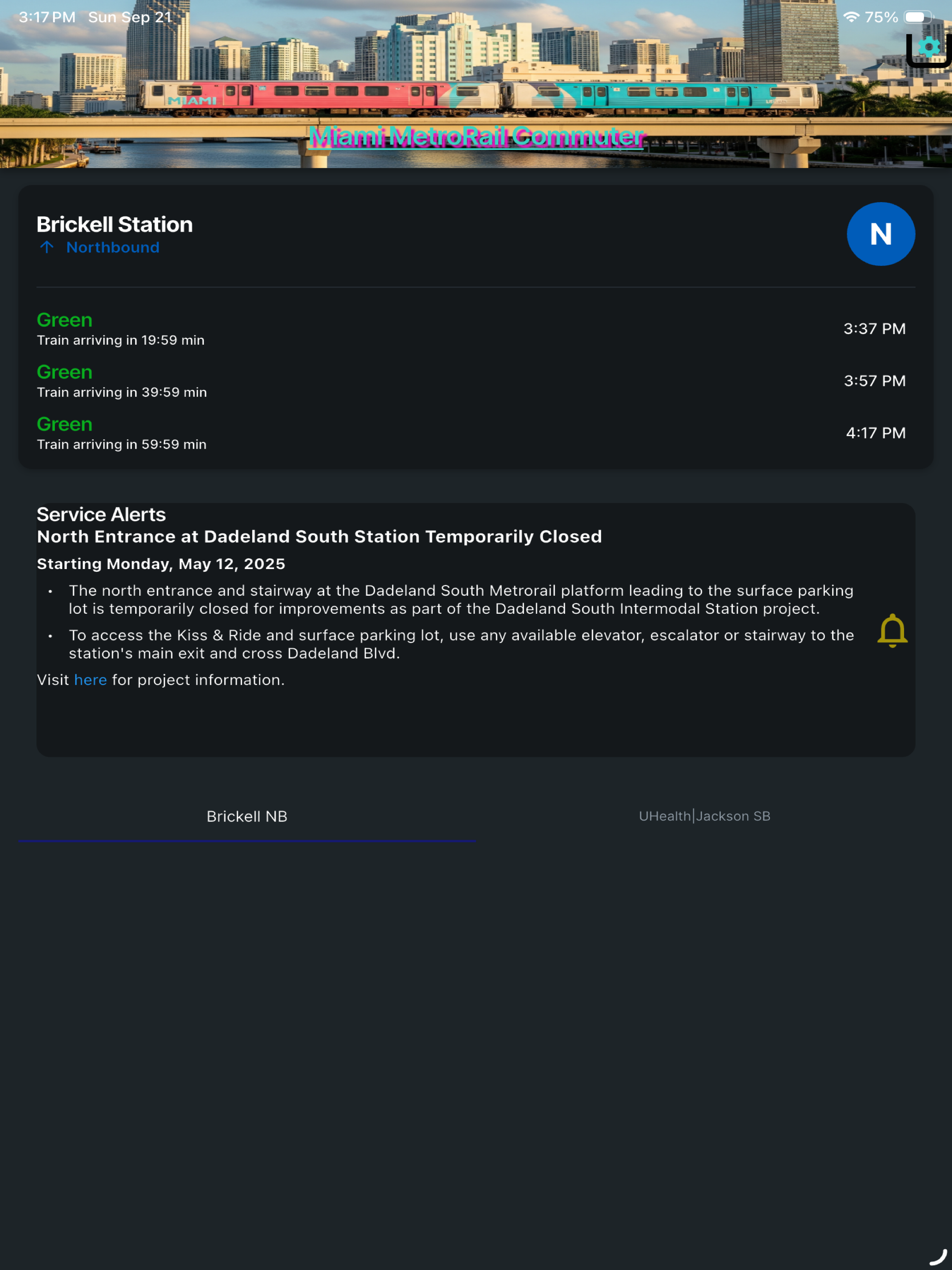 Miami MetroRail Commuter screenshot 3