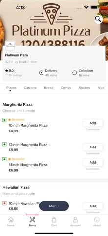 Platinum Pizza screenshot