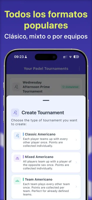 Padel Americano Generator screenshot 3 of 5
