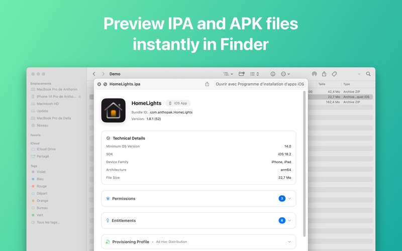 QuickLook for IPA & APK screenshot 1