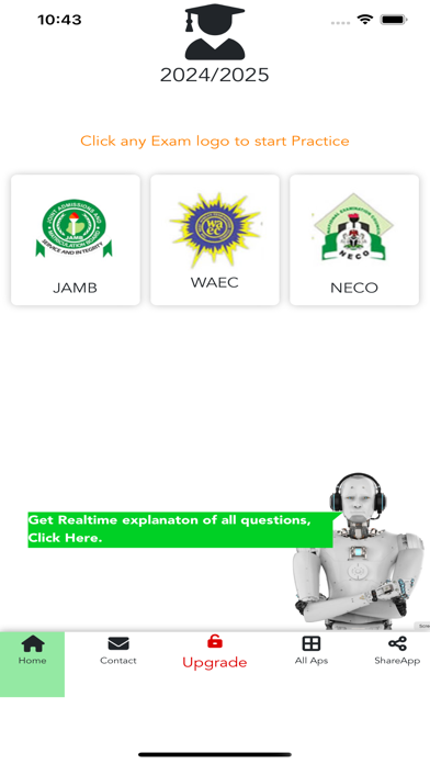 Screenshot #1 pour CBT Exams - JAMB, NECO & WAEC