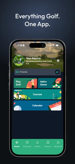 GolfApp | Social Gaming screenshot 1