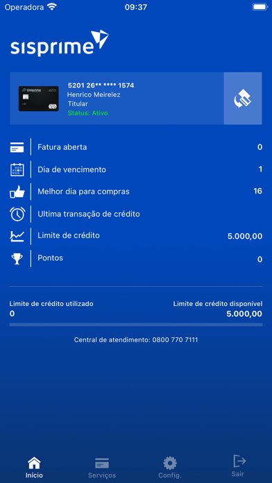 SisprimeCard Screenshot