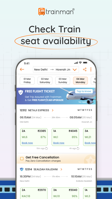 Train Booking, PNR - Trainman Screenshot